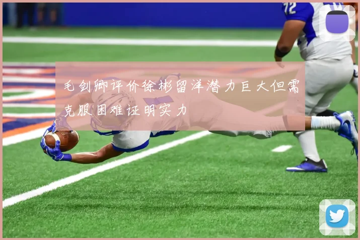 毛剑卿评价徐彬留洋潜力巨大但需克服困难证明实力